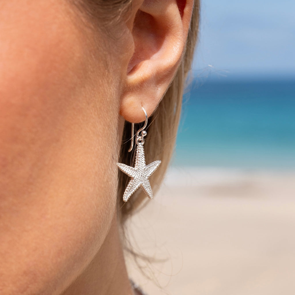 Mounts Bay Starfish earrings - SilverOrigins