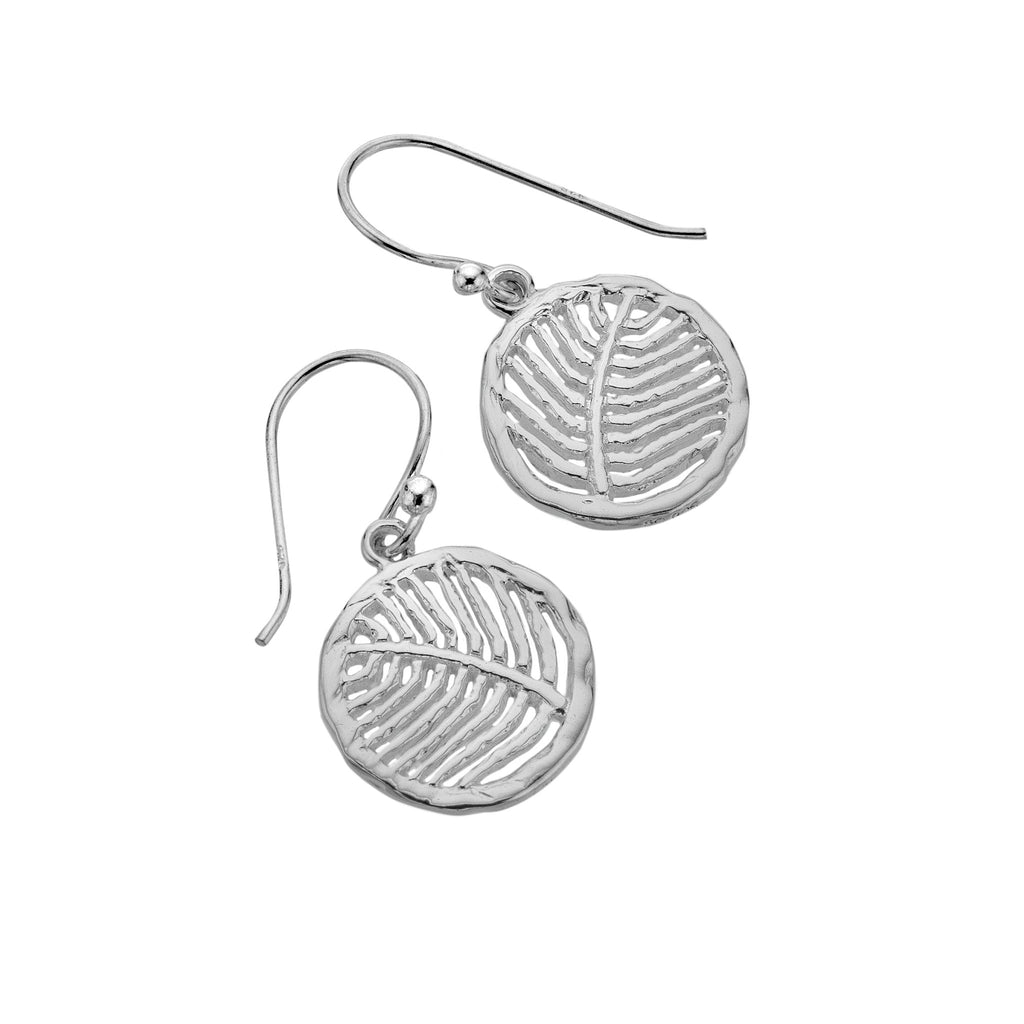 Palm leaf earrings - SilverOrigins