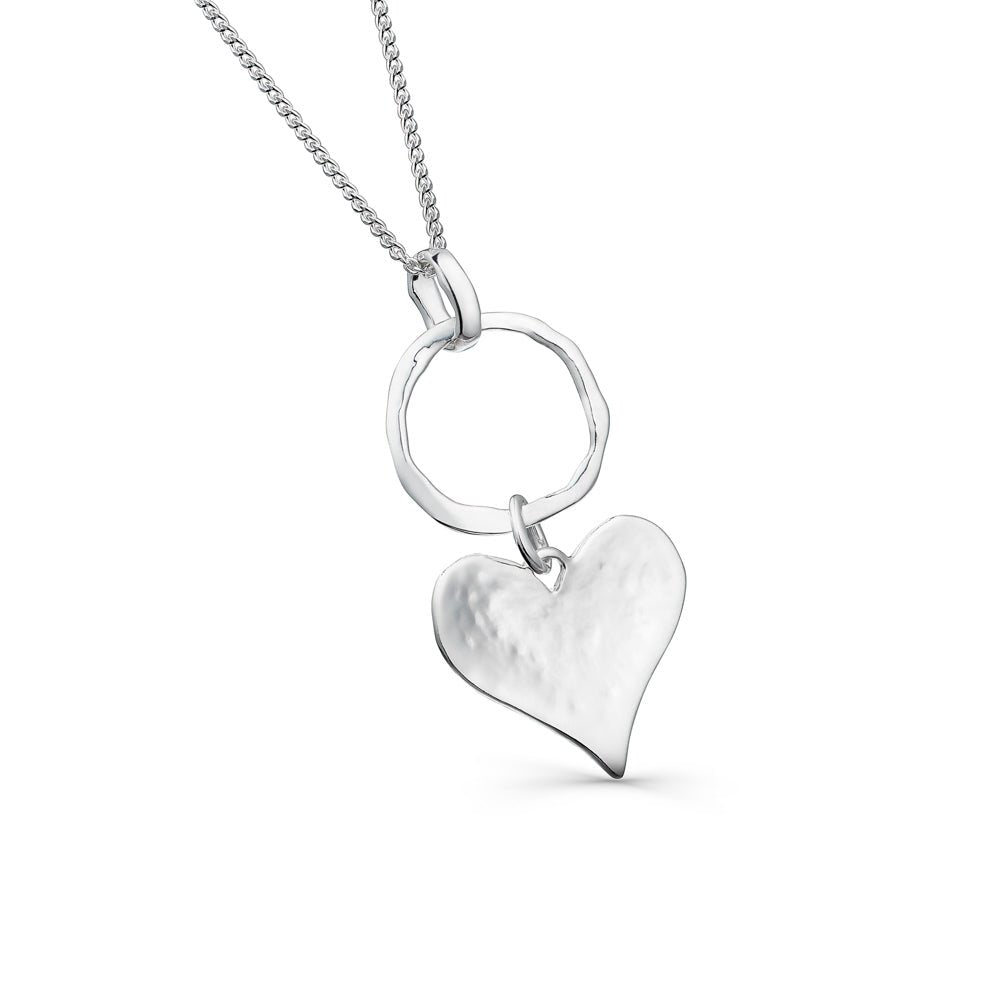 Cornish heart pendant - SilverOrigins