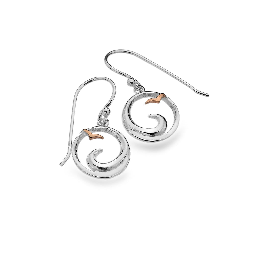 Cornish Wave Earrings - SilverOrigins