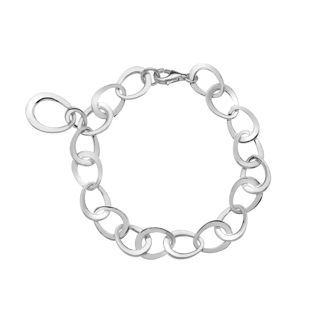Curved-link Bracelet - SilverOrigins