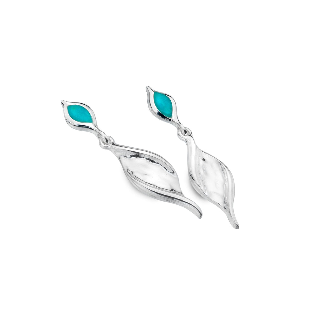 Ebb and flow turquoise earrings - SilverOrigins