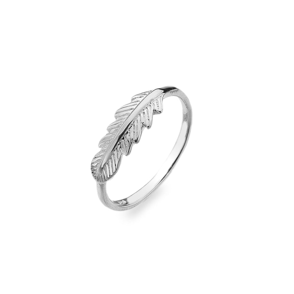 Floating Feather Ring - SilverOrigins