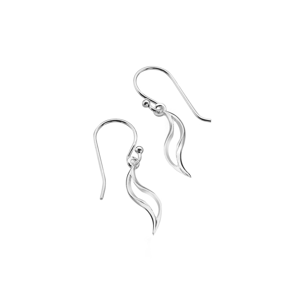 Flowing waves earrings - SilverOrigins