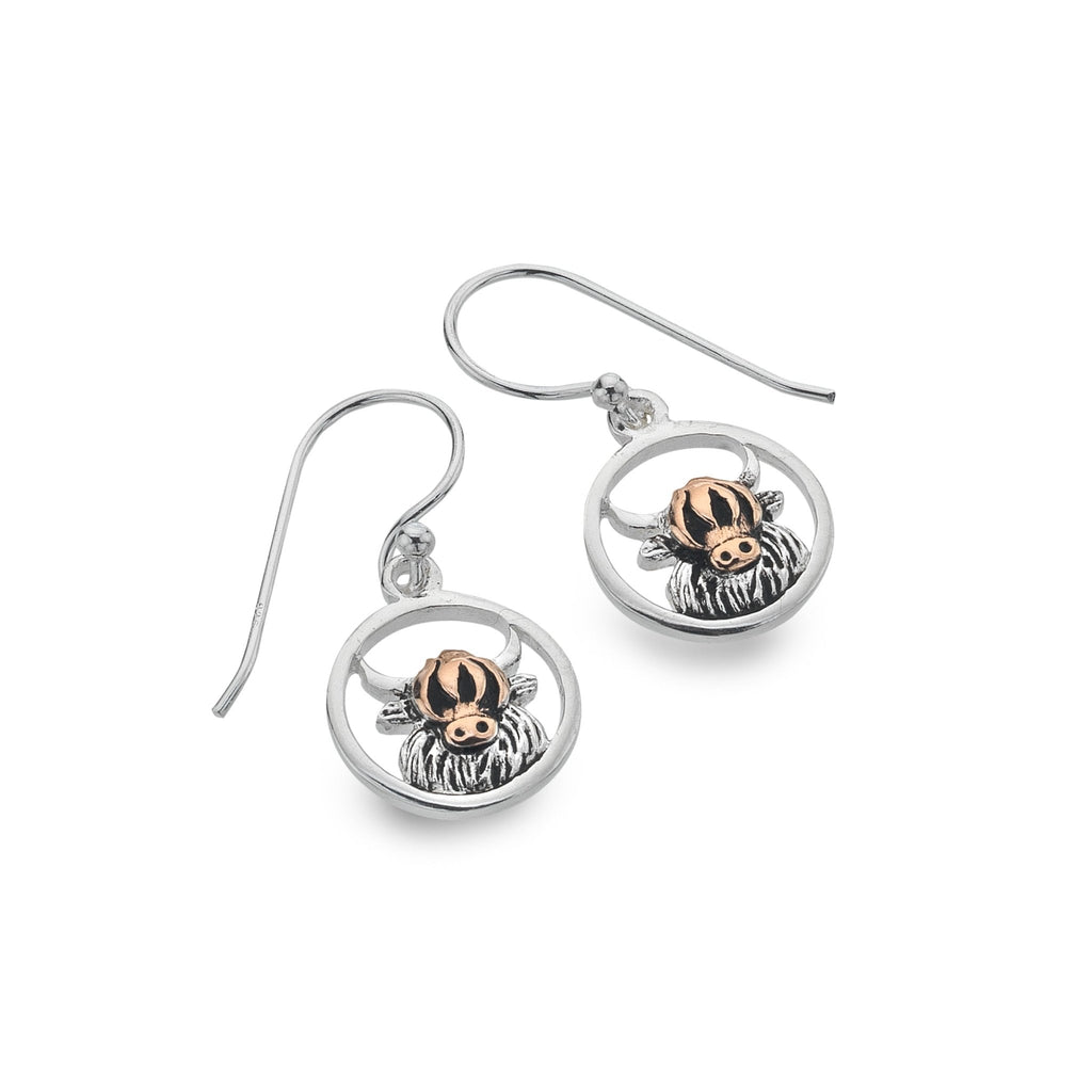 Highland cow earrings - SilverOrigins