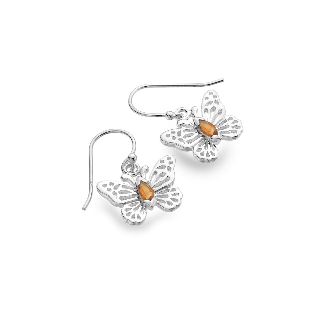 Mariposa citrine earrings - SilverOrigins