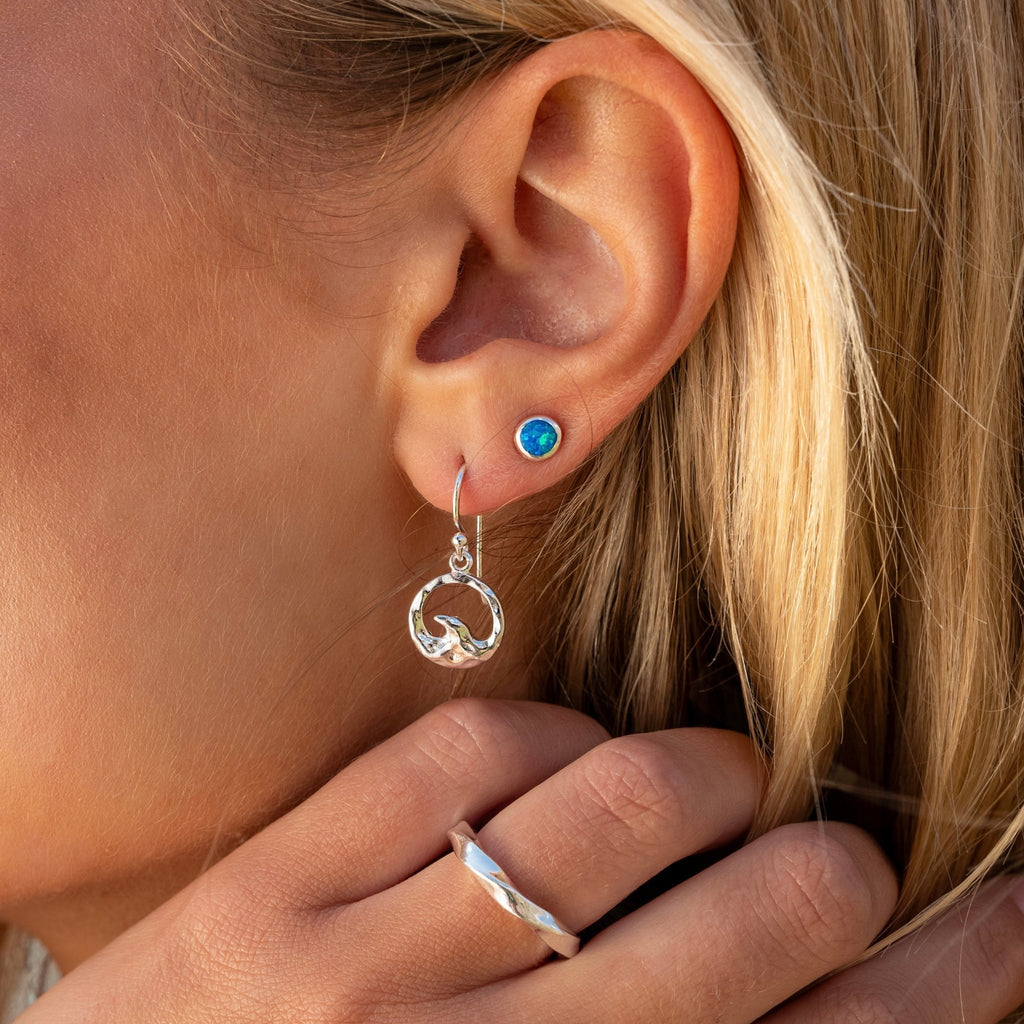 North coast wave earrings - SilverOrigins