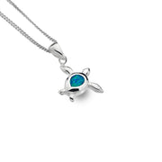 Ocean Blue Turtle Pendant