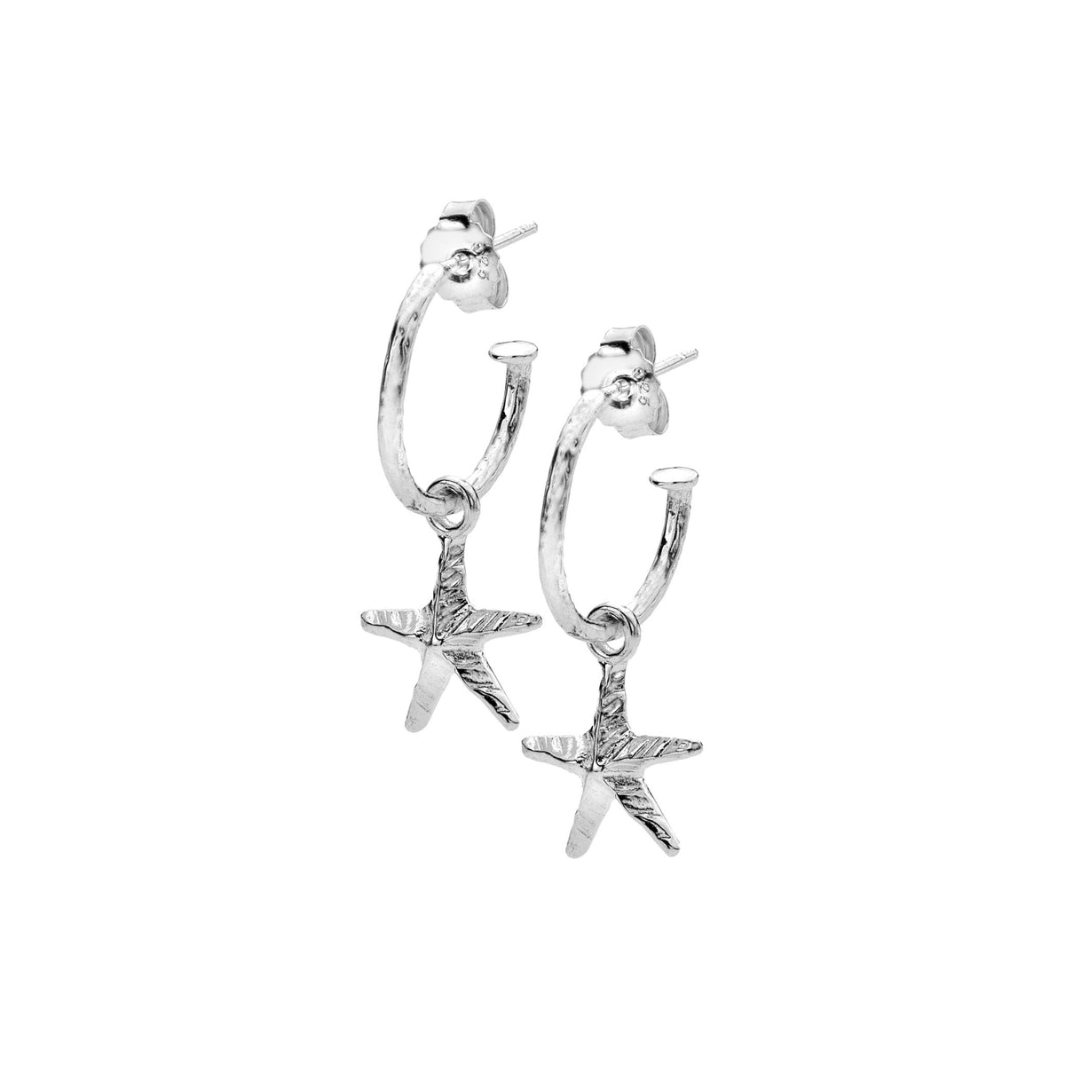 Starfish on sale hoop earrings