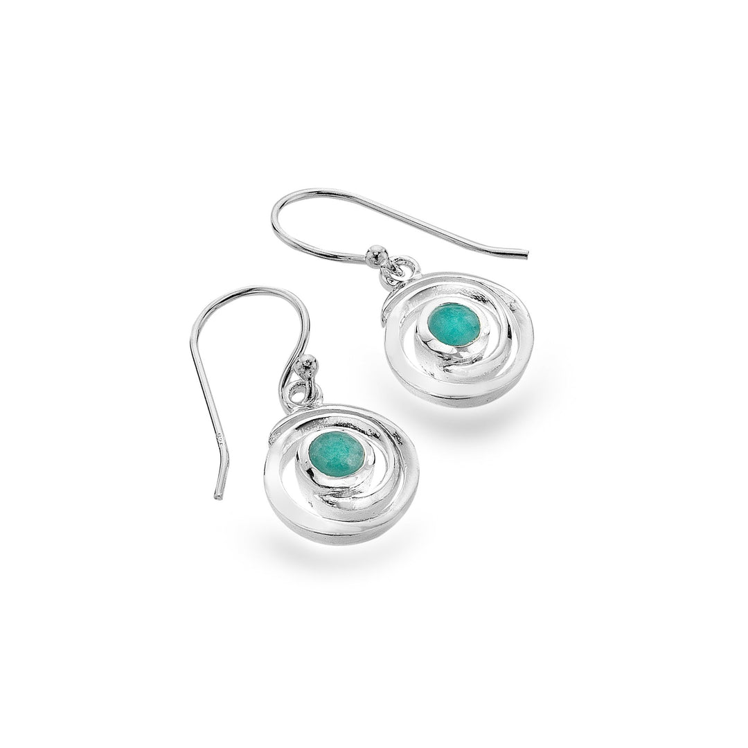Ocean swirl earrings