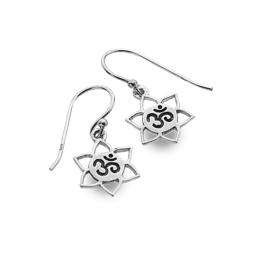 Ohm lotus earrings - SilverOrigins