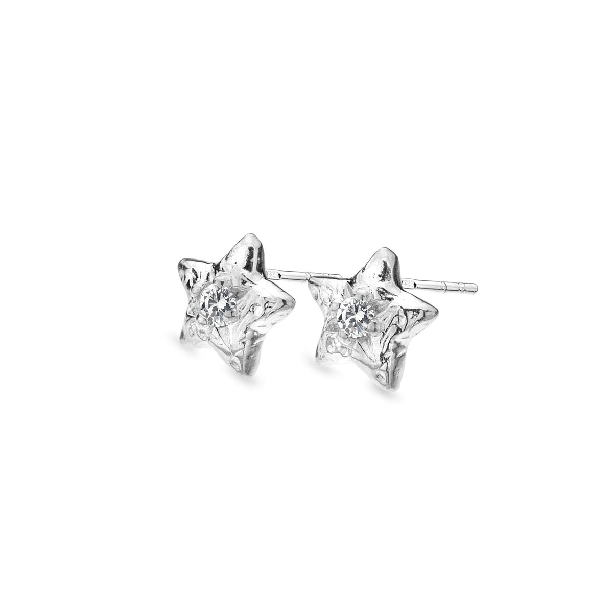 Sparkling star stud earrings Clearance