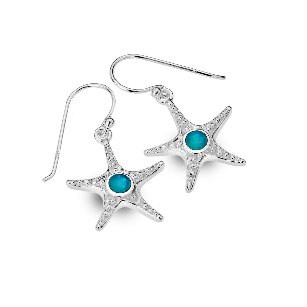 Turquoise Starfish Earrings - SilverOrigins