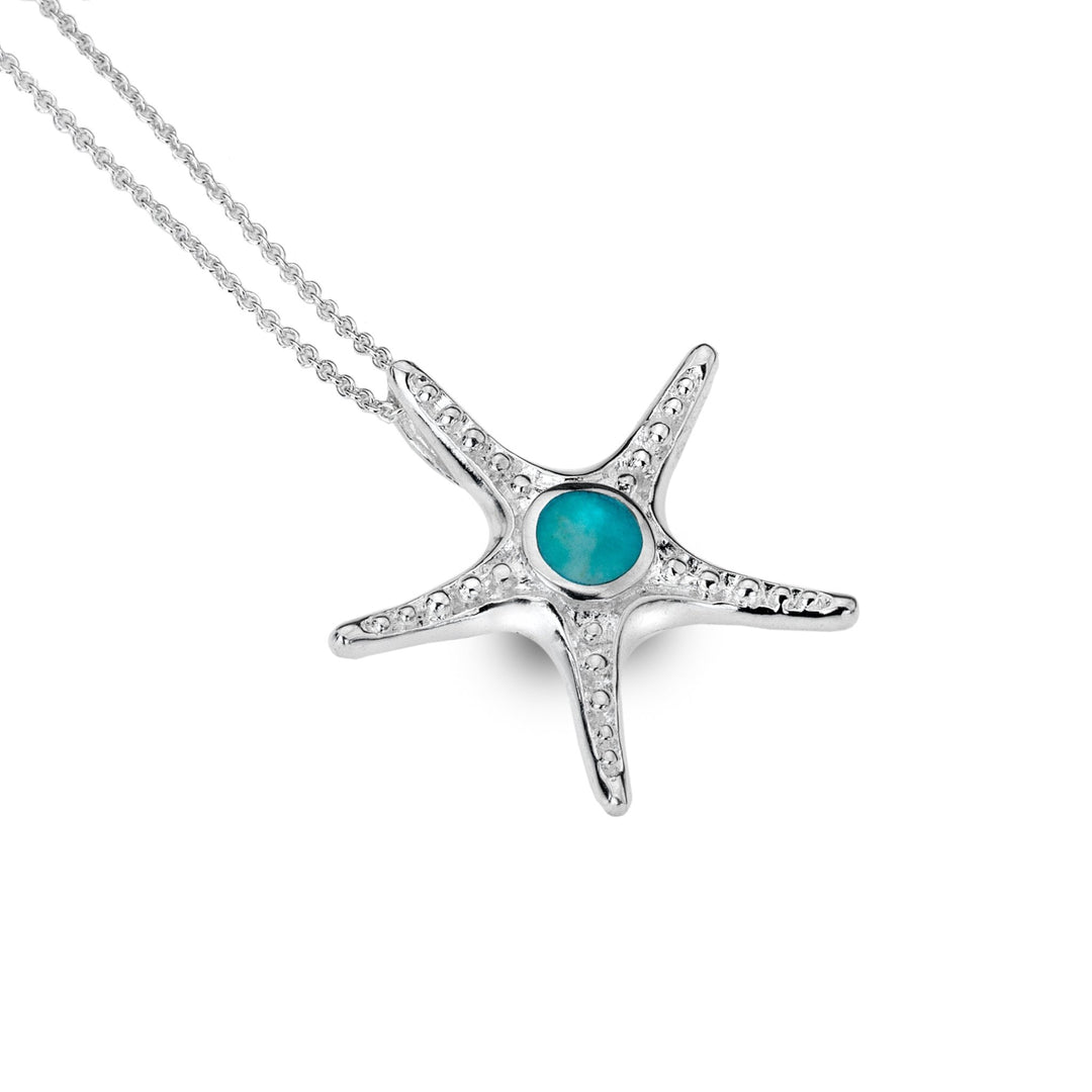 Turquoise Starfish Pendant