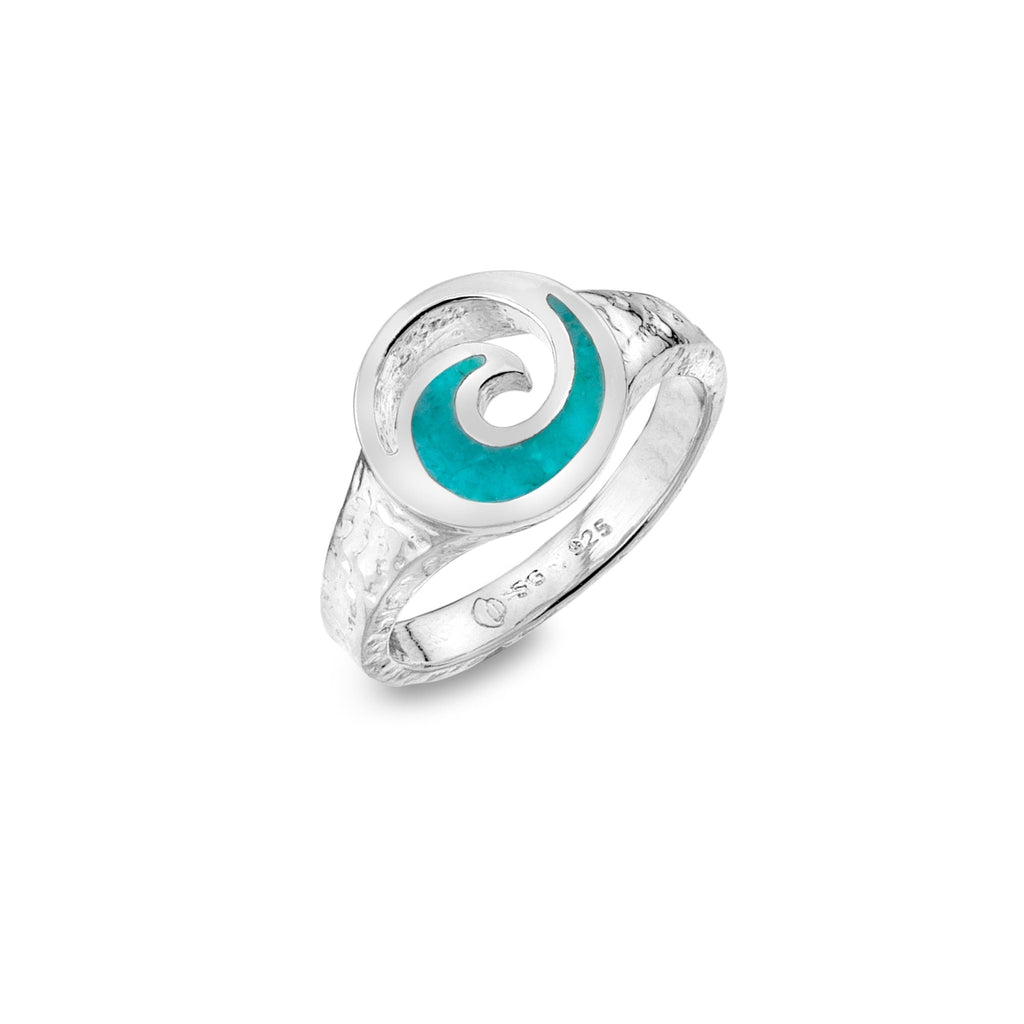 Turquoise wave ring - SilverOrigins