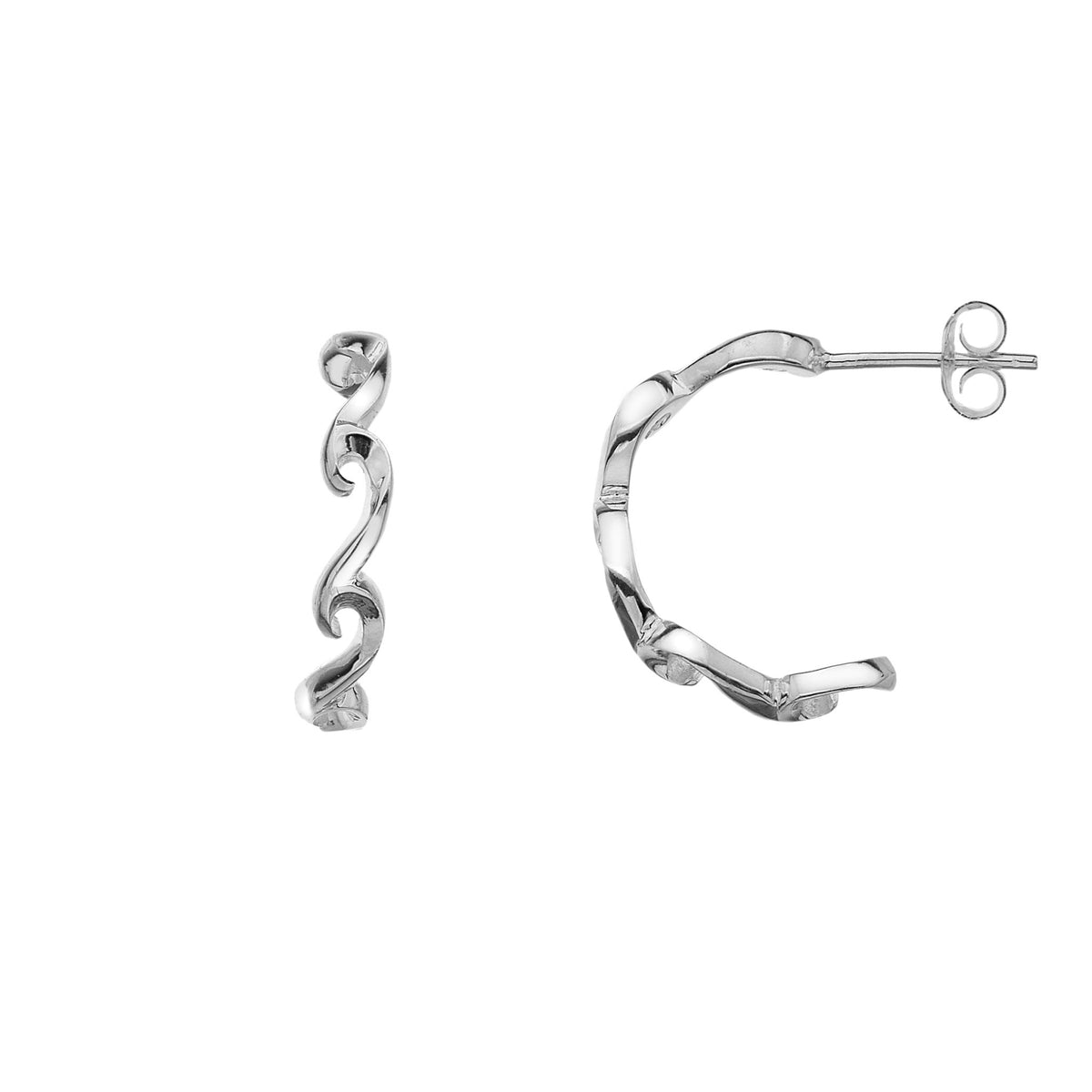 [STONE HENgE] 韓国☆925 silver☆Silver wave Earrings STONE HENgE] 韓国☆925 silver☆Silver wave Earrings ピアス