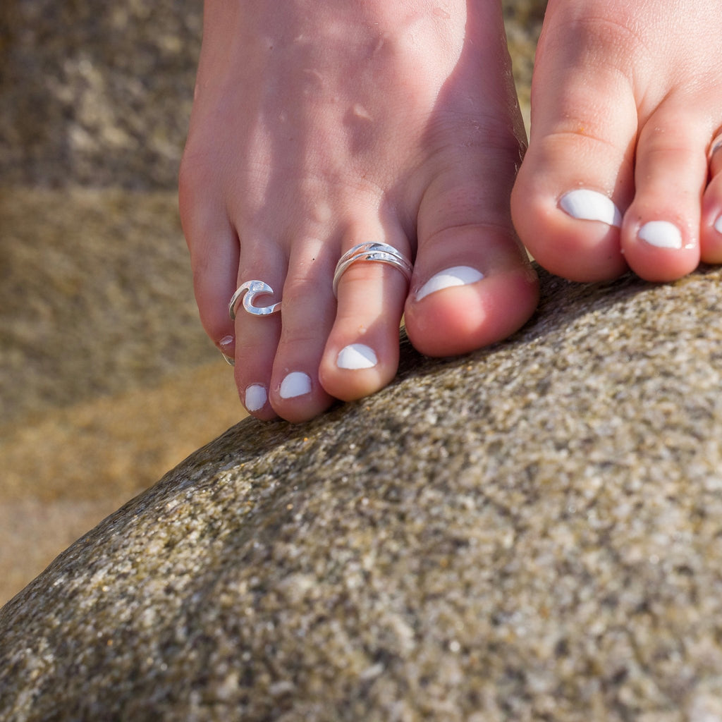 Wave toe ring - SilverOrigins