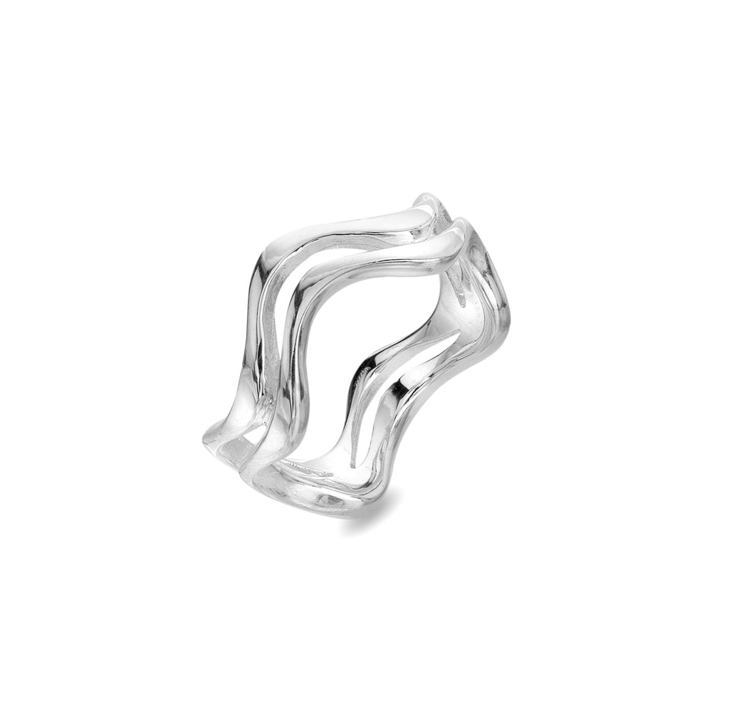 Silver Wave Bangle