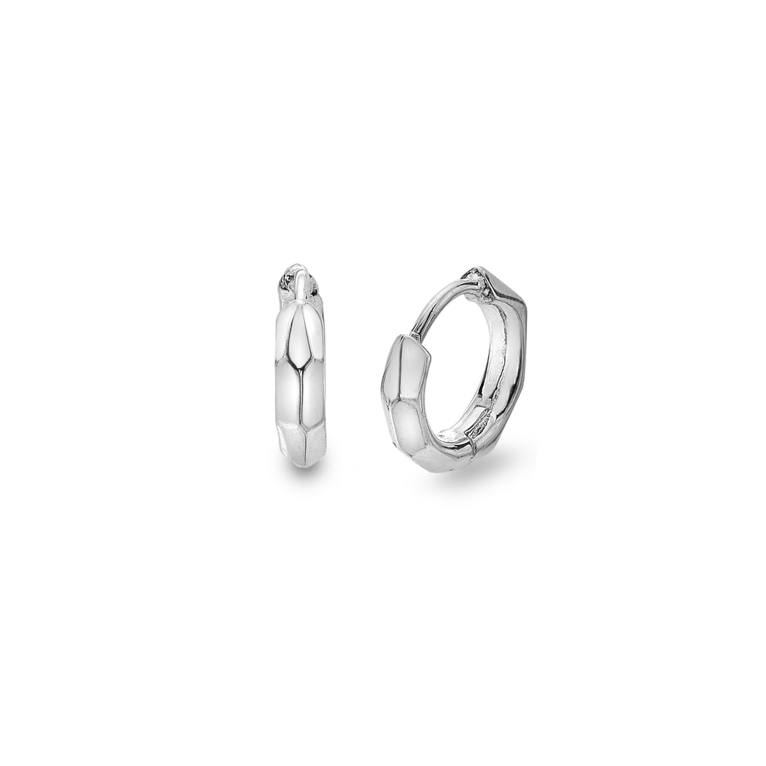 Rock Mini Huggie Hoops