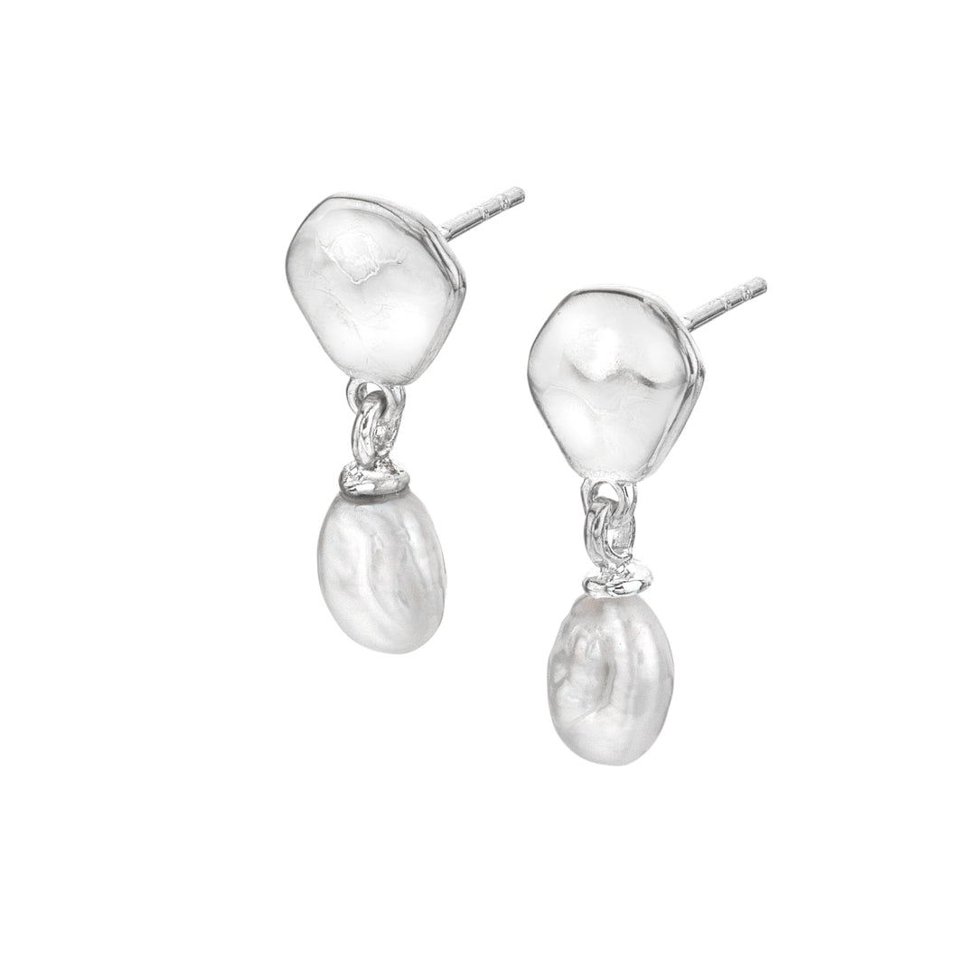 Pebble Pearl Earrings
