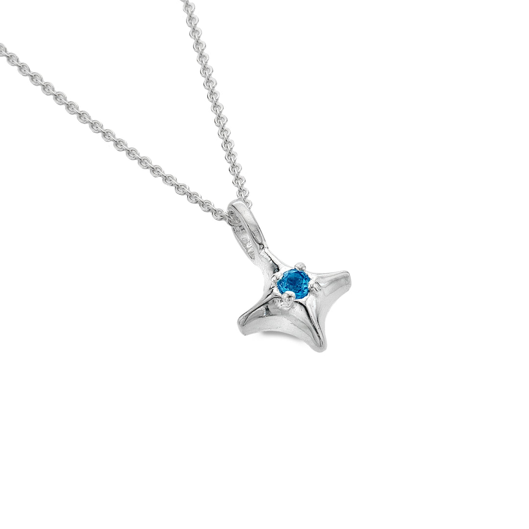 Blue Topaz True North Pendant