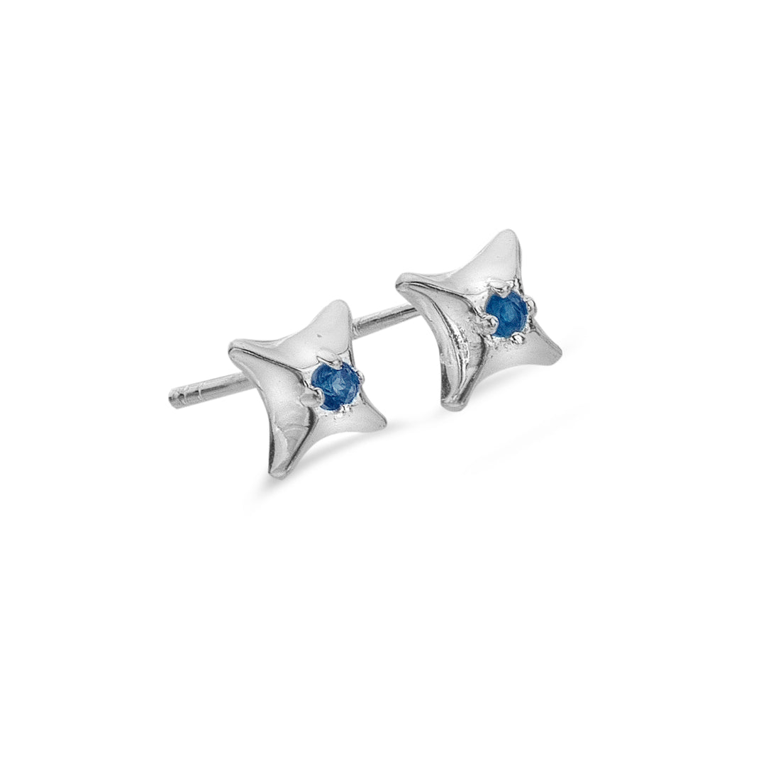 Blue Topaz True North Studs
