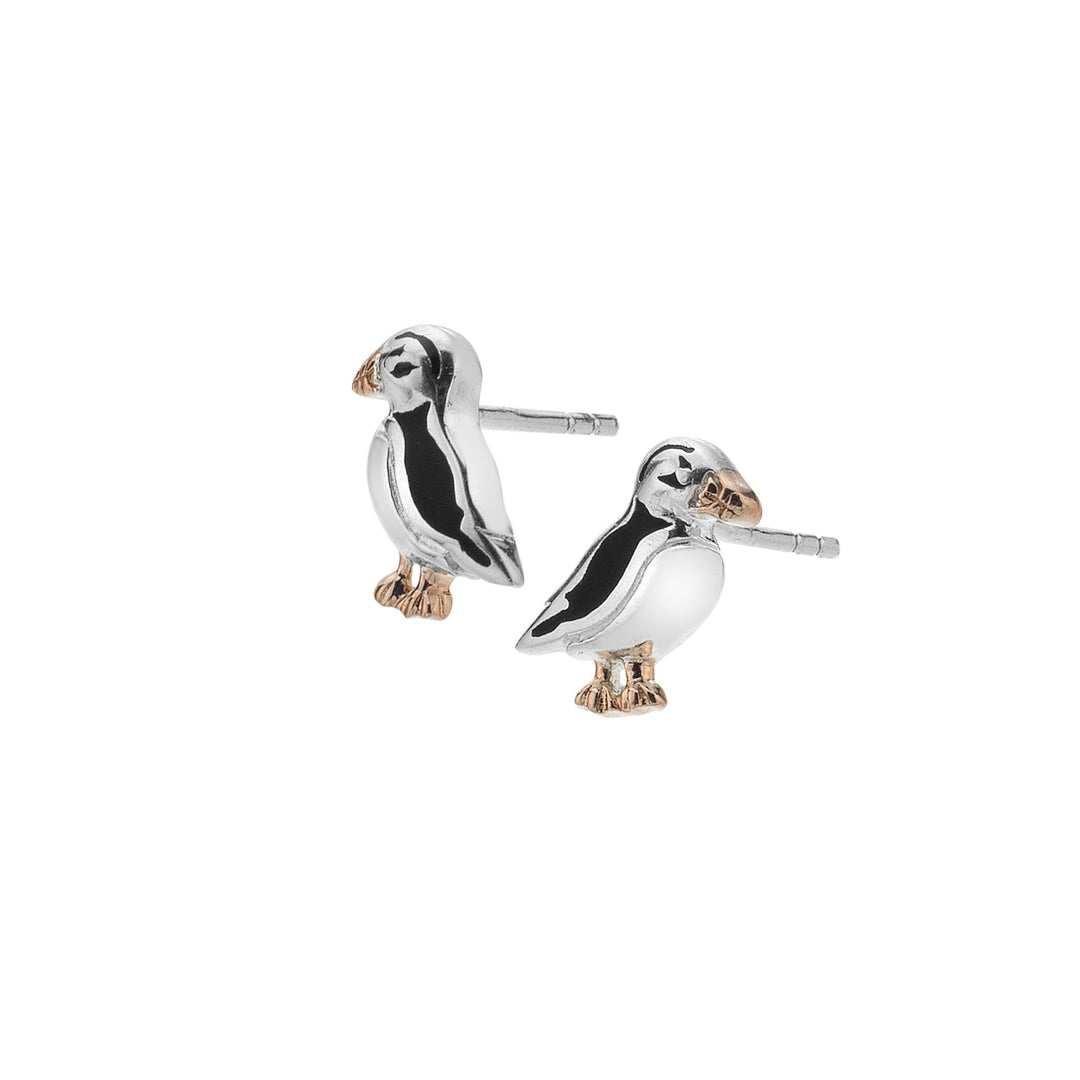 Clifftop Puffin Studs