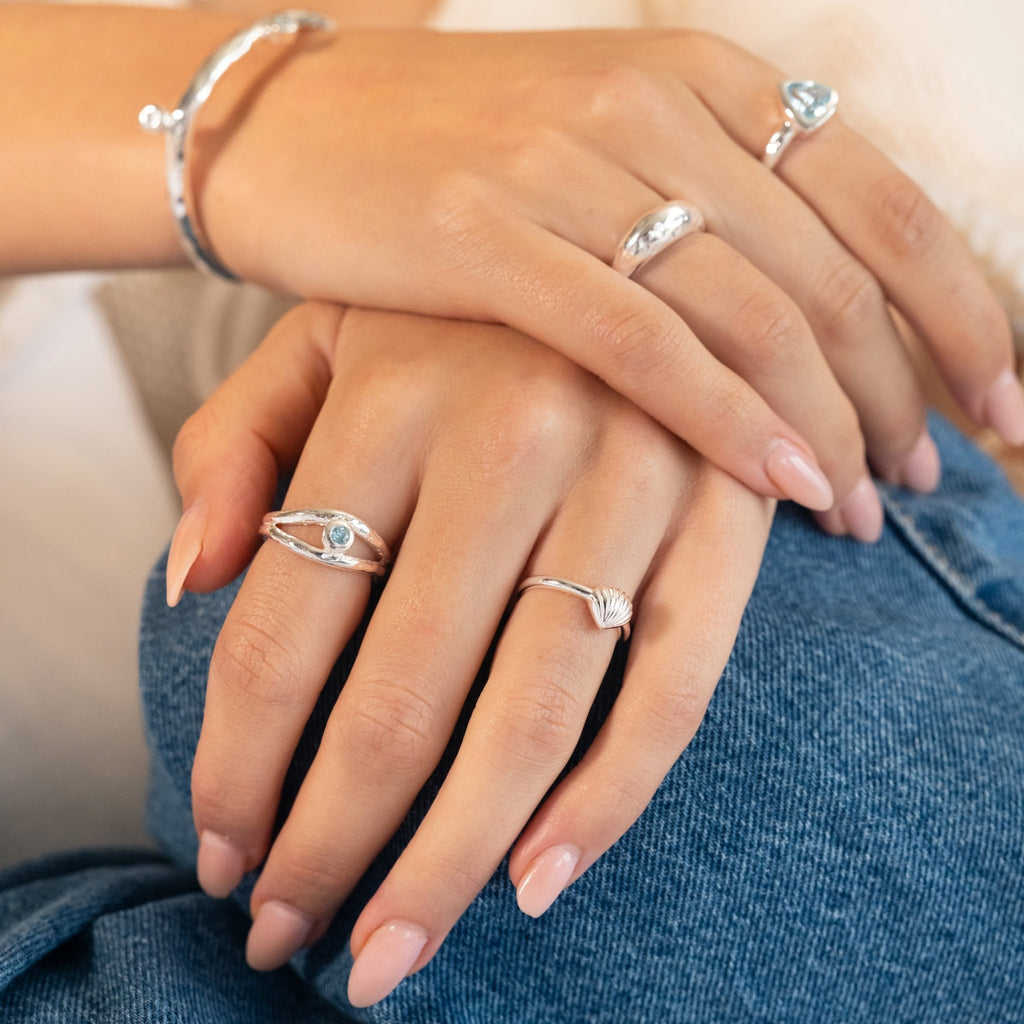 Lamorna Shell Ring - SilverOrigins