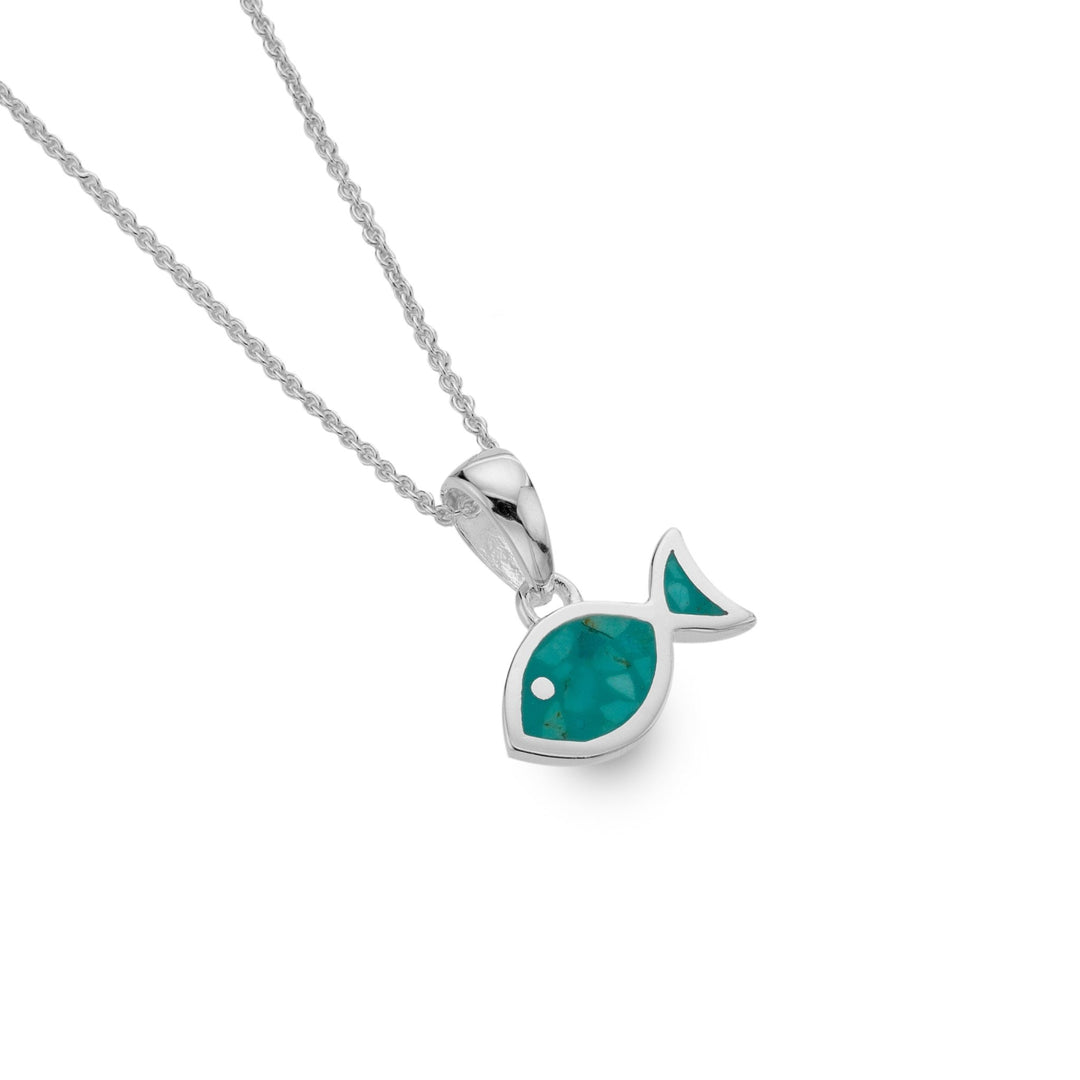 Mini Blue Fin Pendant