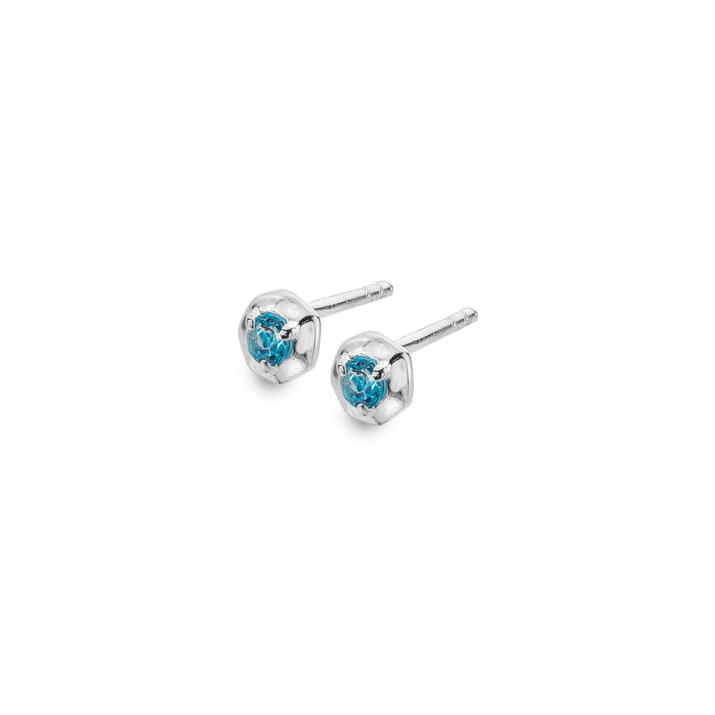 Mini Sea Stone Studs - SilverOrigins