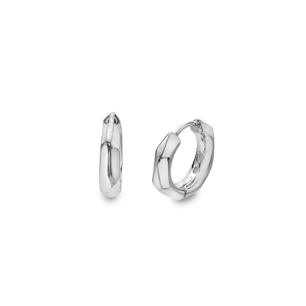 Mor stone mini huggie hoops - SilverOrigins