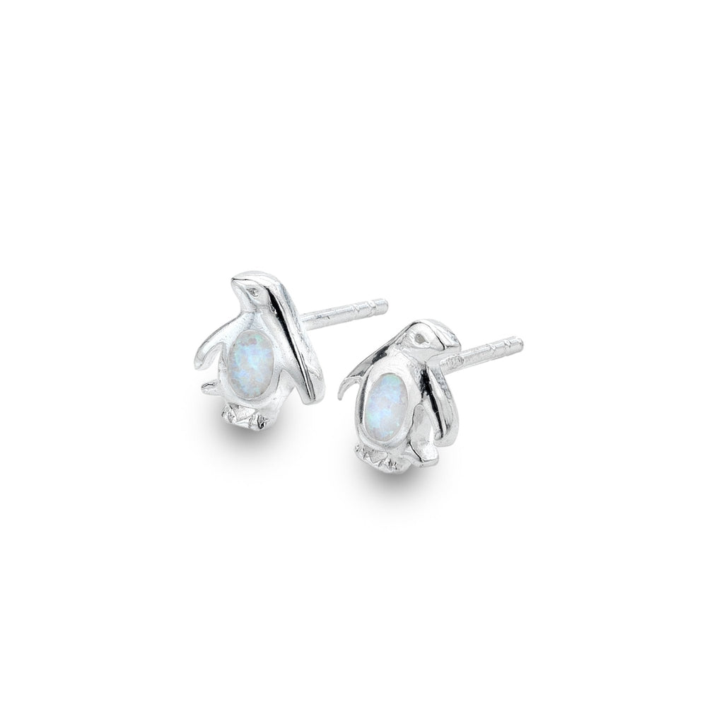 Opal Penguin Studs - SilverOrigins