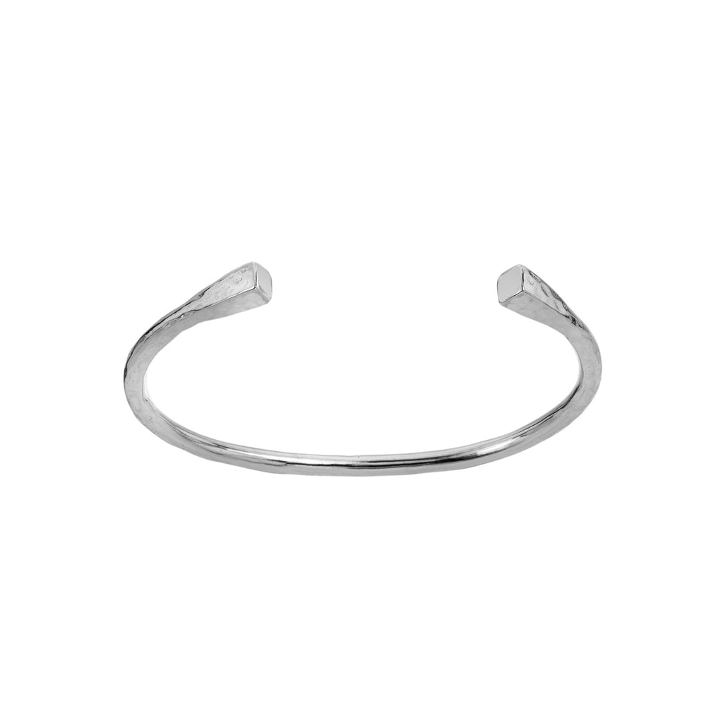 Rocky square cuff bangle - SilverOrigins