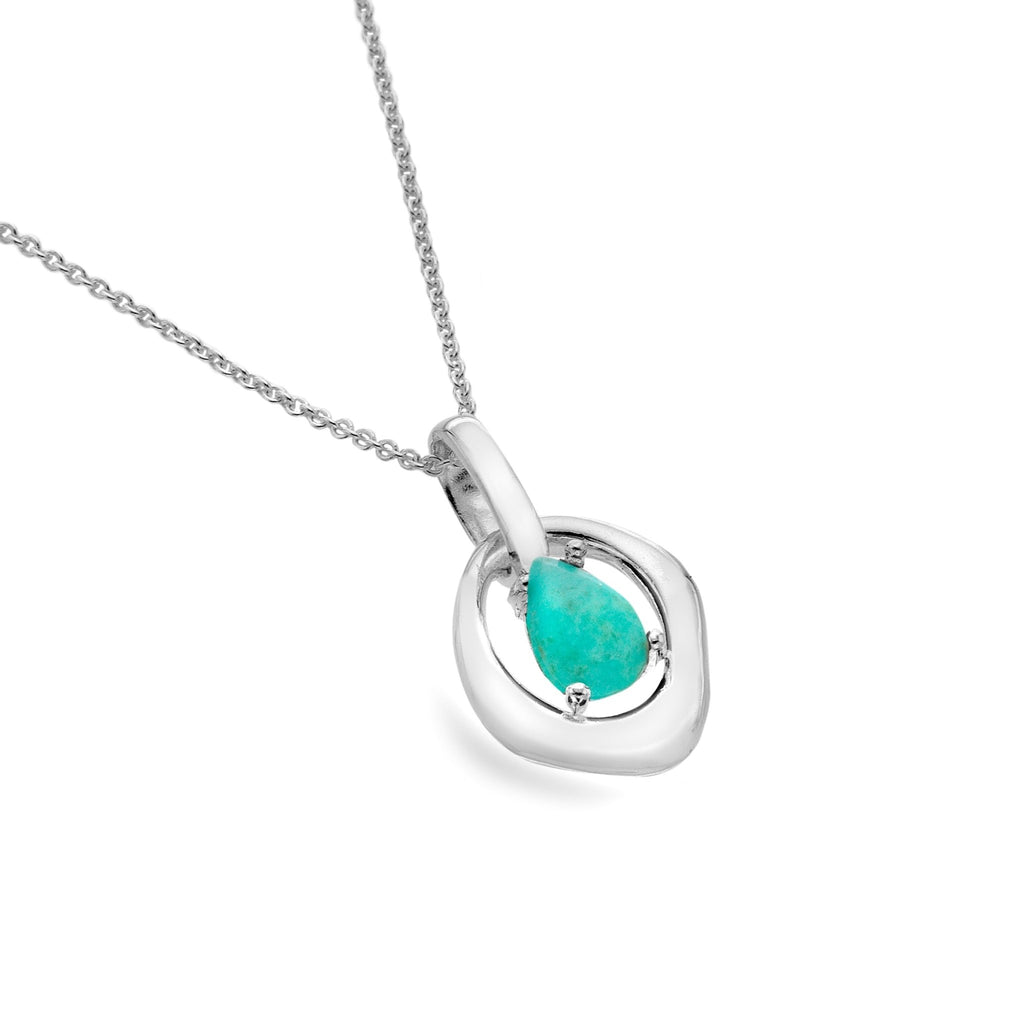 Turquoise sea pool pendant - SilverOrigins