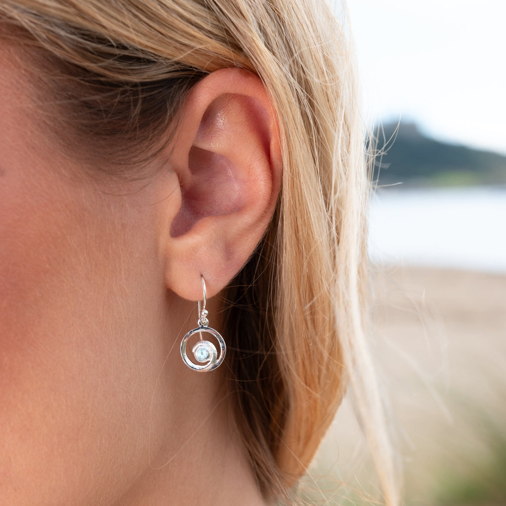 Azure wave earrings - SilverOrigins