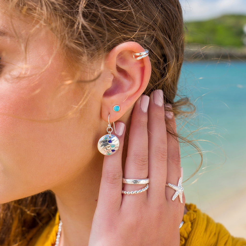 Blue shores earrings - SilverOrigins
