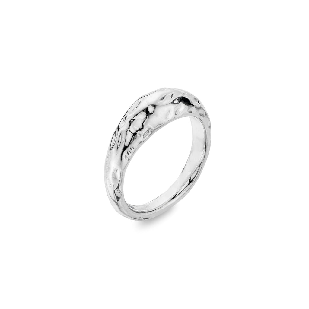 Cornish hammered ring - SilverOrigins