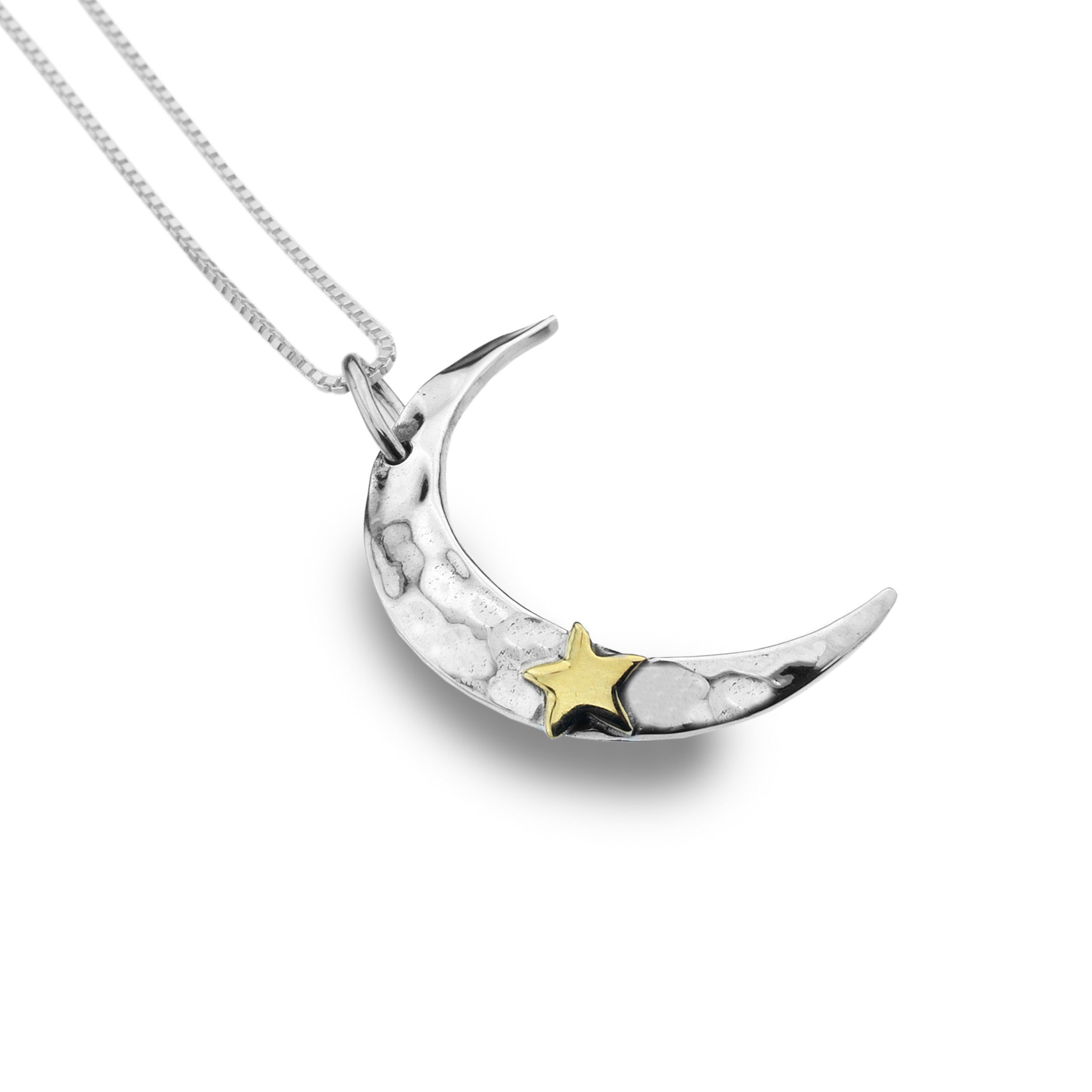 Crescent Moon and Star Pendant
