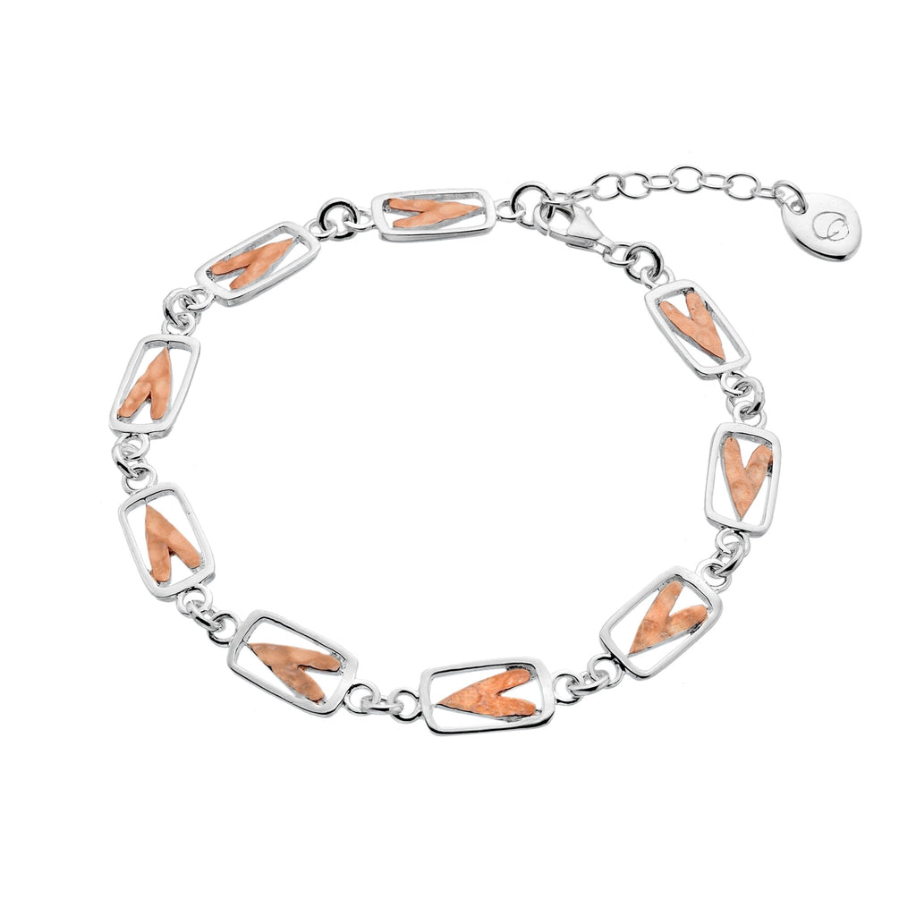 Dainty heart bracelet - SilverOrigins