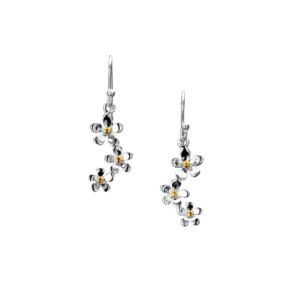 Daisy Cluster Earrings - SilverOrigins
