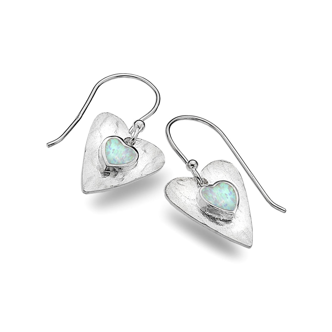 Forever opalite heart earrings