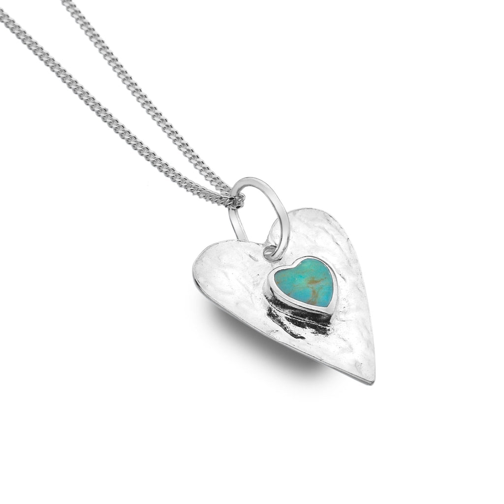 Forever Turquoise Heart Pendant - SilverOrigins