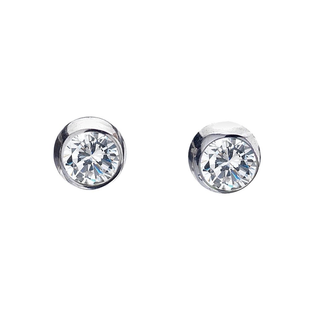 Little Cubic Zirconia Studs