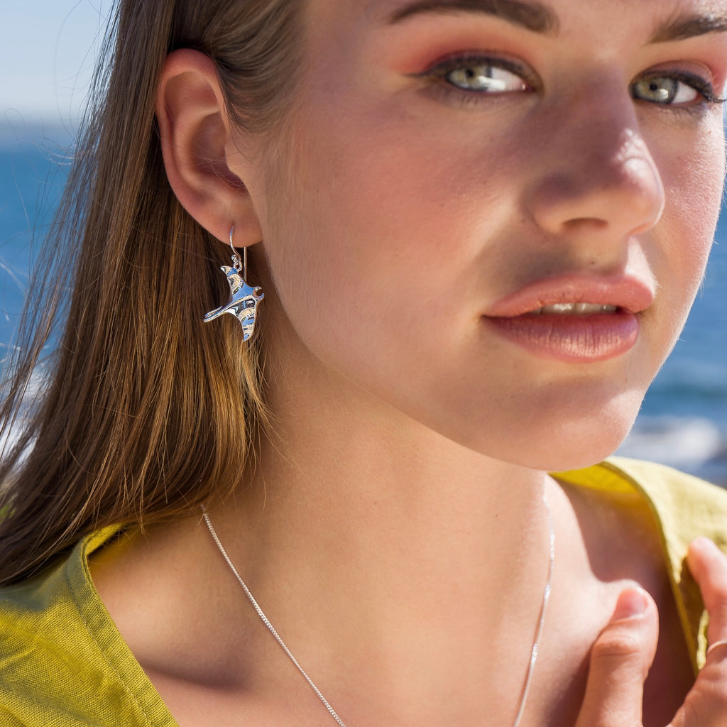Manta Ray earrings - SilverOrigins