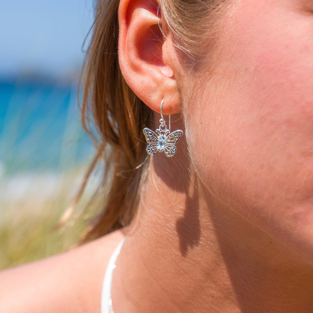 Mariposa topaz earrings - SilverOrigins