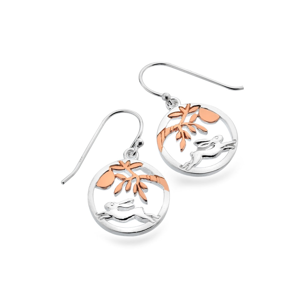Moonlight hare earrings - SilverOrigins