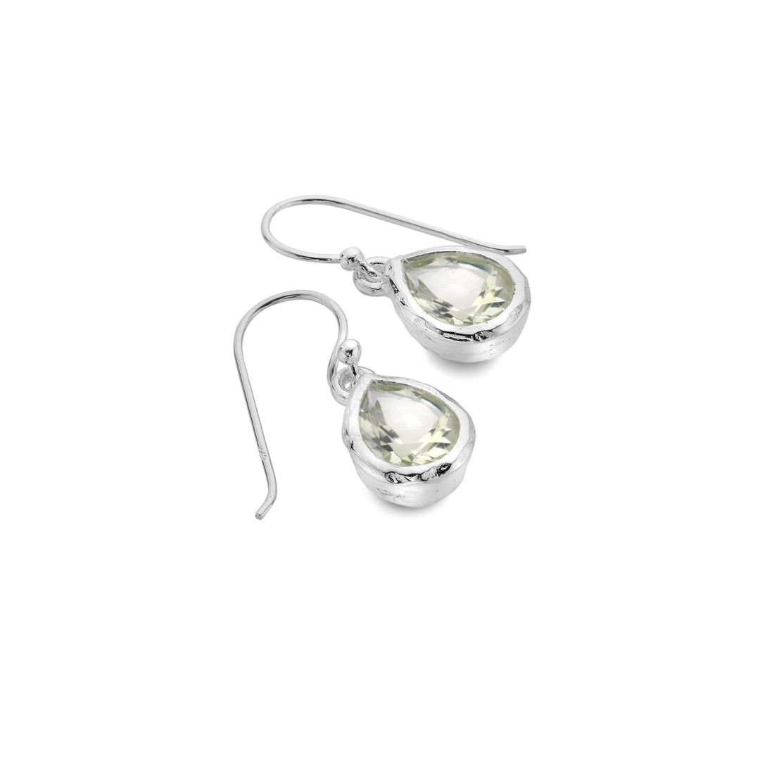 Ocean droplet Quartz earrings