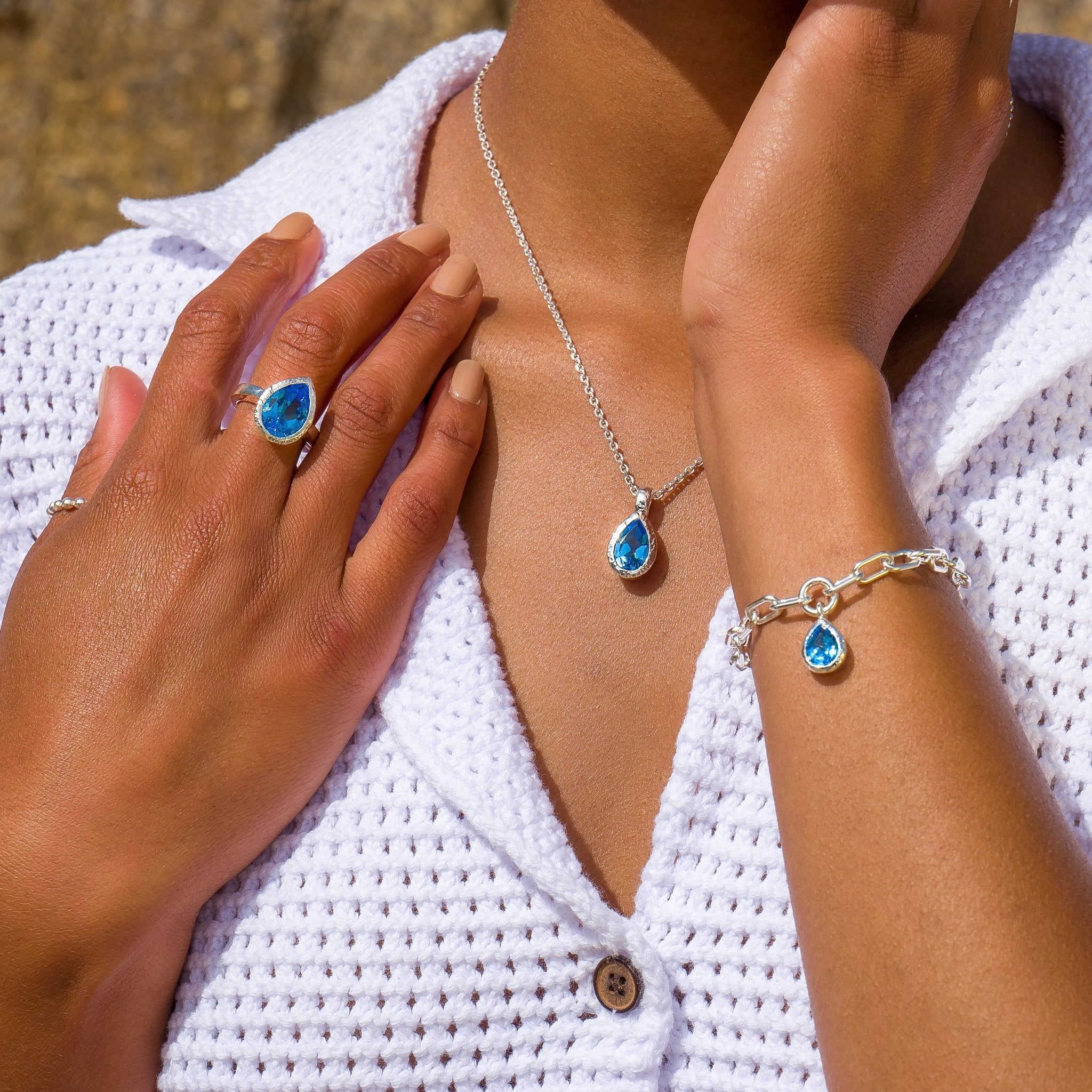 Shepherd's Knot Hook Blue Topaz Bracelet – Cape Cod Jewelers