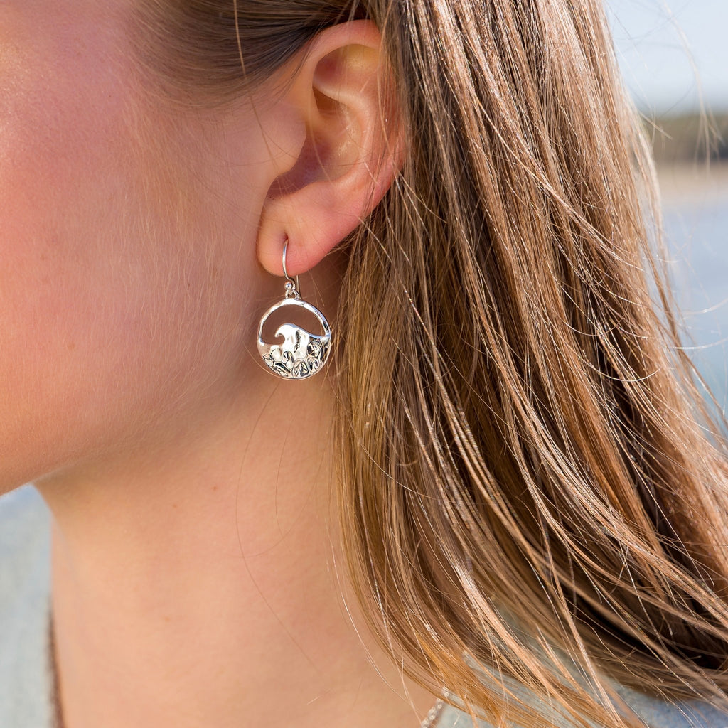Ocean swell earrings - SilverOrigins