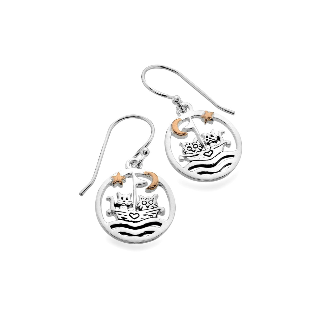 Owl and the pussy cat earrings - SilverOrigins